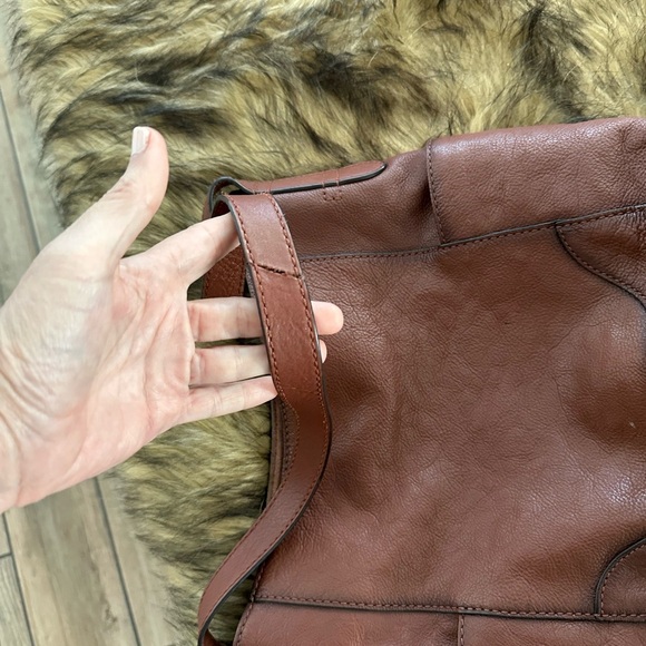 Frye Rich Brown Leather Shoulder Bag - Picture 4 of 11